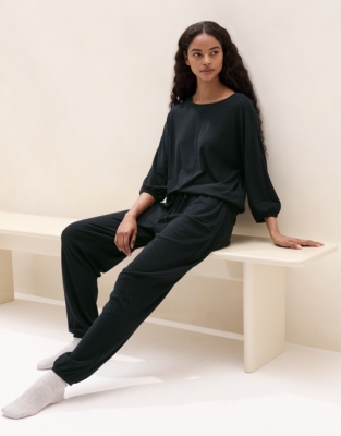 Jersey Brushed Rib Lounge Pyjama Set