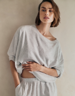 Jersey Brushed Waffle Lounge Pyjama Set