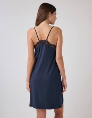 Jersey Cami V-Neck Lace Nightgown