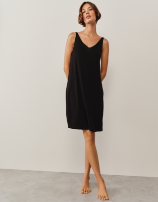 Jersey Chiffon Trim Nightdress