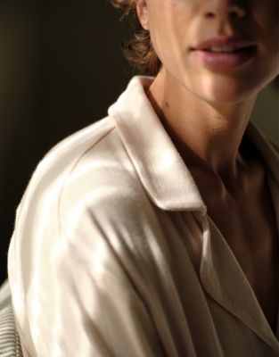 Jersey Classic Flat Rib Pyjama Set - Blush