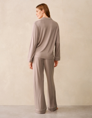 Jersey Classic Piped Pyjama Set