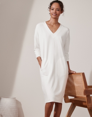 long cocoon dress