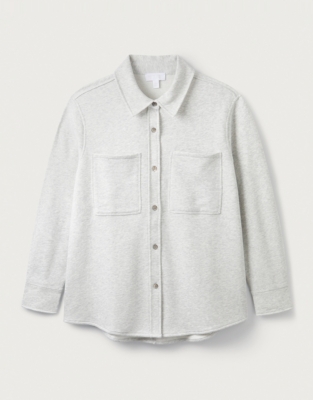 Jersey Cozy Shacket | Jackets & Coats | The White Company US