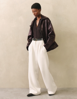 Jersey Crepe Button Through Shirt