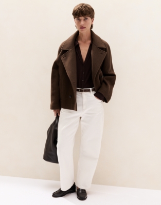 Jersey Crepe Button Through Shirt