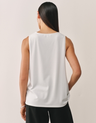 Jersey Drape Front Keyhole Top | Seasonal Preview | The White Comp