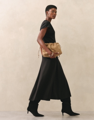 Jersey Draped Waist Dress