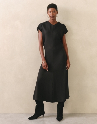 Jersey Draped Waist Dress