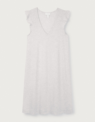 Jersey Frill Sleeve Nightgown Nightgowns The White Company US