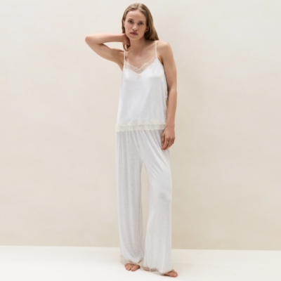 Jersey Lace Cami Pyjama Set