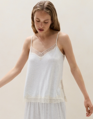 Jersey Lace Cami Pyjama Set