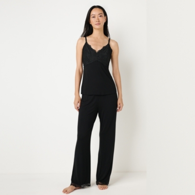 Jersey Lace Detail Cami Pyjama Set
