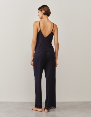Jersey Lace Detail Cami Pyjama Set