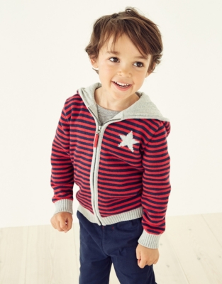 Jersey Lined Zip Up Hoodie (1-6yrs)