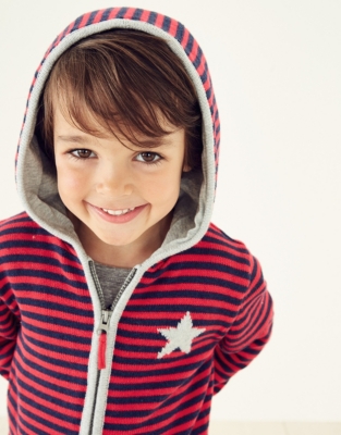 Jersey Lined Zip Up Hoodie (1-6yrs)