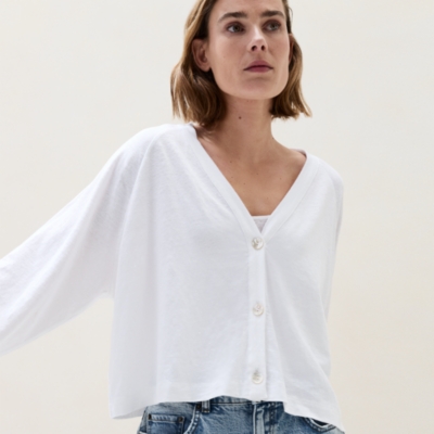 Jersey Linen Lightweight Cardigan