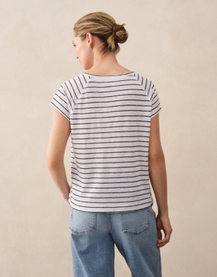Jersey Linen Stripe Baby Tee