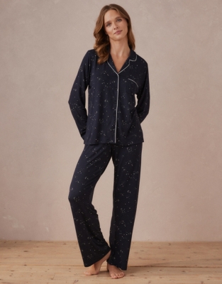 White company star discount pyjamas