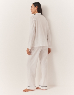 Jersey Pima Cotton Classic Piped Pyjama Set