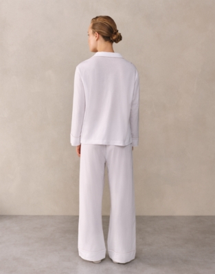 Jersey Pima Cotton Relaxed Piped Pyjama Set