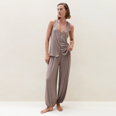 Jersey Rib Harem Pant Pyjama Set