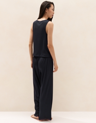 Jersey Rib Lace-Strap Cami Pyjama Set