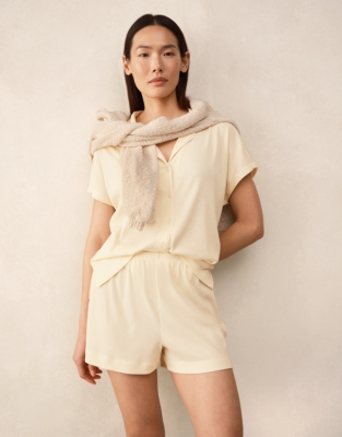 Jersey Ribbed Boxy Shortie Pyjama Set