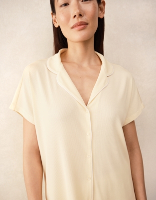 Jersey Ribbed Boxy Shortie Pyjama Set