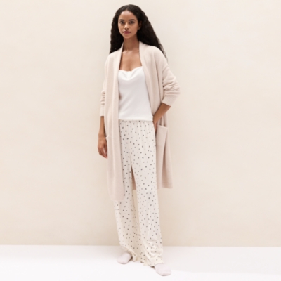 Jersey Ribbed Ditsy Floral Pyjama Bottoms