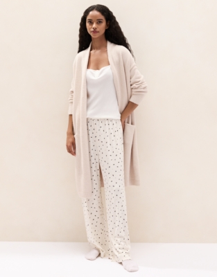 Jersey Ribbed Ditsy Floral Pyjama Bottoms