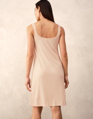 Jersey Ribbed Mesh Trim Nightie