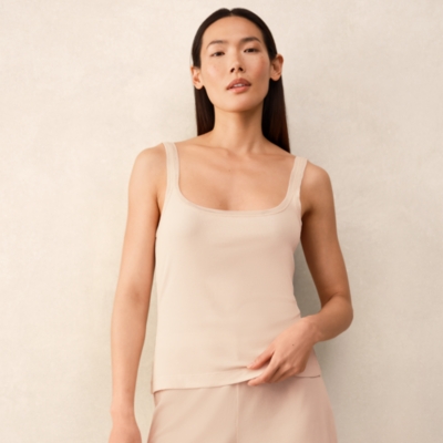 Jersey Ribbed Mesh Trim Shortie Pyjama Set