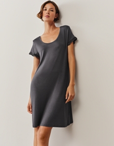 Jersey Scoop Neck Lace Trim Nightie