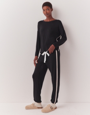 Side stripe sales tracksuit womens