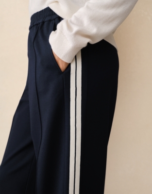 Jersey Side Stripe Trousers