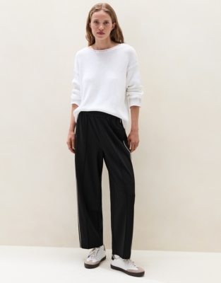 Jersey Side Stripe Trousers