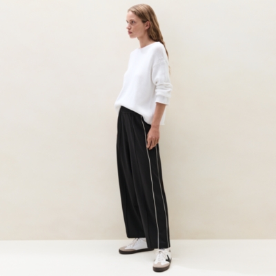 Jersey Side Stripe Trousers