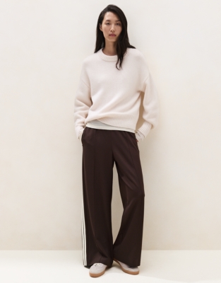 Jersey Side Stripe Trousers