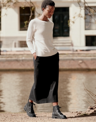 Linen jersey clearance skirt