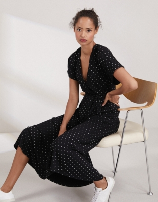 midi spot dress