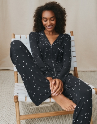 Jersey Star & Moon Pyjama Set | Pyjamas | The White Company UK