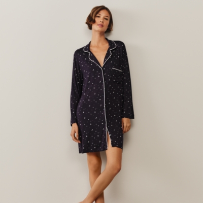 Jersey Star Print Classic Nightshirt