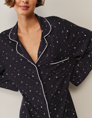 Jersey Star Print Classic Nightshirt