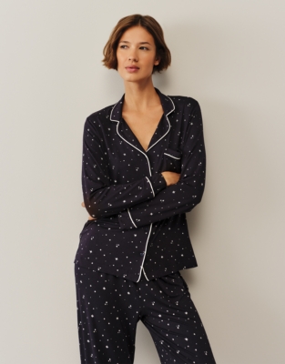 Jersey Star Print Classic Pyjama Set