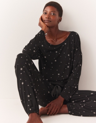 Black and discount white star pajamas