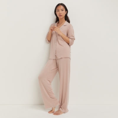 Jersey Stitch Edge Classic Pyjama Set