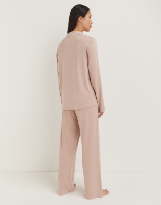 Jersey Stitch Edge Classic Pyjama Set