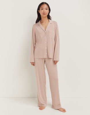 Jersey Stitch Edge Classic Pyjama Set