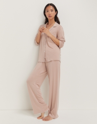 Jersey Stitch Edge Classic Pyjama Set